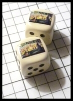 Dice : Dice - My Designs - Art George Seurat Pair - Sept 2012